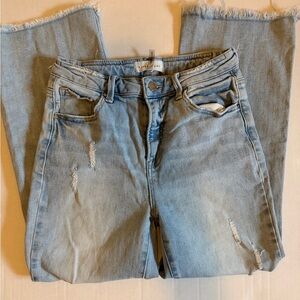 Risen Women's Light Blue Distressed Jeans